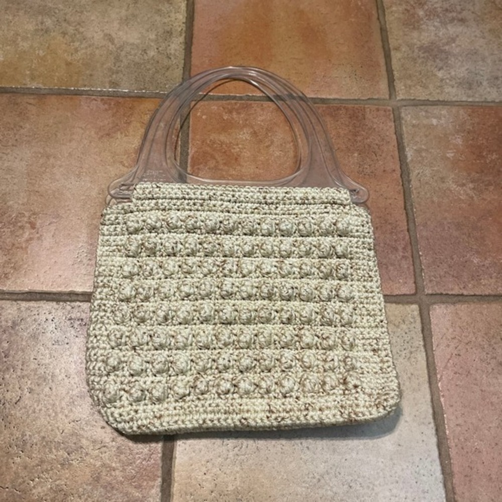 Vintage 1970’s ACCENTO crochet handbag craft bag